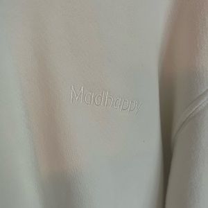Mad happy Cream hoodie in size S